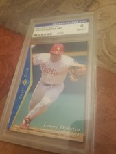 1995 UPPER DECK SP #87 Lenny Dykstra Philadelphia Phillies GRADED NM-MT 8