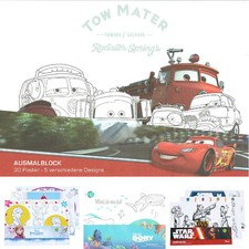Disney Ausmalblock Kinder Malen Poster Star W...