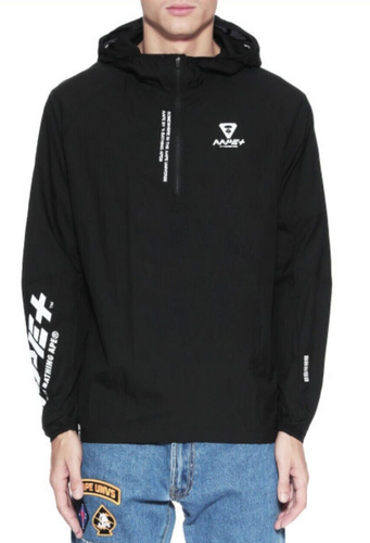 AAPE+ by A Bathing Ape Thin Quarter Zip Windbreaker -Men XL/Women XXL - MRSP$250 - Picture 2 of 14