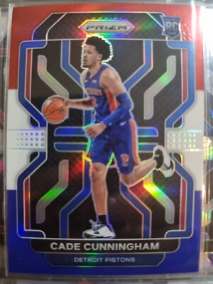 CADE CUNNINGHAM 2021-22 Prizm Red White Blue Holo RC 