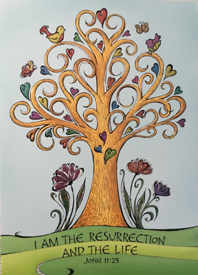 Design Design- Easter- Religious- Tree- Embossed, Foil