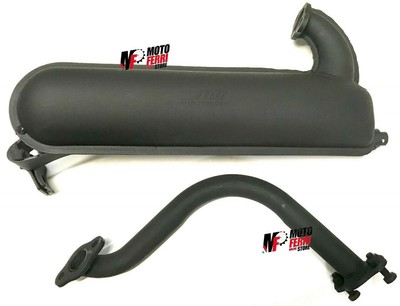 MARMITTA TERMINALE SILURO NERA PER PIAGGIO VESPA 50 SPECIAL L R N ST238