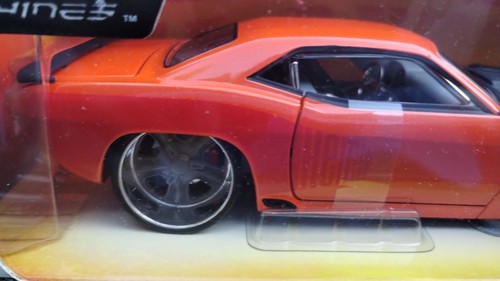 Hot wheels G machines 1971 plymouth cuda 1:24 Scale Diecast Model Car orange - 第 3/6 張圖片