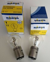 2 X S2 12V 35/35W Ba20D GlüHlampe GlüHbirne Moped Motorrad Mofa Original Narva
