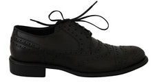 DOLCE & GABBANA Shoes Bordeaux Leather Wingtip Oxford Dress EU39 / US6 RRP $900