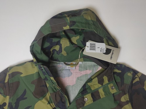 CARHARTT BATTLE PARKA CAMO LAUREL JACKET TAGS SIZE L - Picture 4 of 15