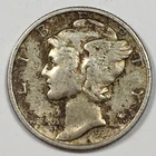 1937 United States Mercury Dime - Extremely Fine (XF) KM#140 - 90% Silver - 6835