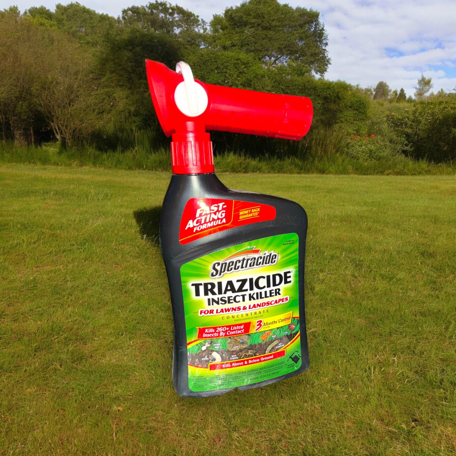 Spectracide Triazicide for Lawns Insect Killer Hose Sprayer 32 Oz