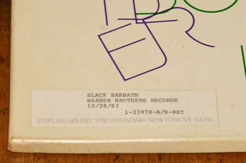 BLACK SABBATH BORN AGAIN USA STERLING SOUND FULL ALBUM ACETATE LP '83 IAN GILLAN - Picture 3 of 11