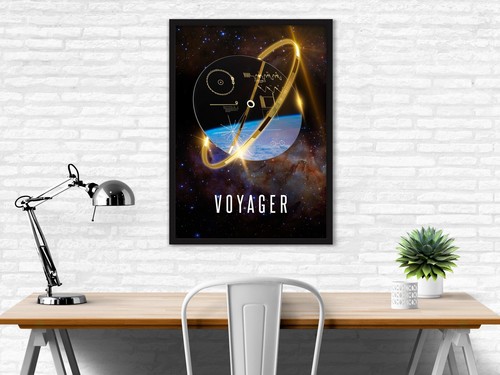 Voyager 1 Golden Record, 3D — space poster, science poster - Picture 2 of 10