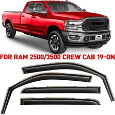 Side Window Deflectors Rain Guards for 2019-2026 Dodge RAM Crew Cab