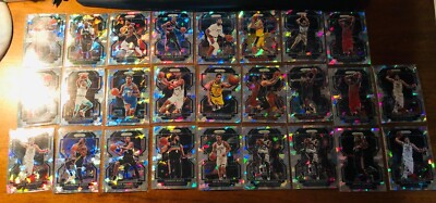 (26) 2021-22 Prizm Basketball Silver Cracked Ice Lot - Tim Duncan David Robinson