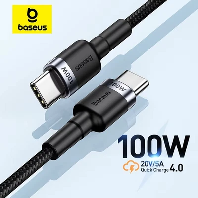 BASEUS Cable USB Type C vers USB-C - 60W ou 100W - compatible iphone Samsung