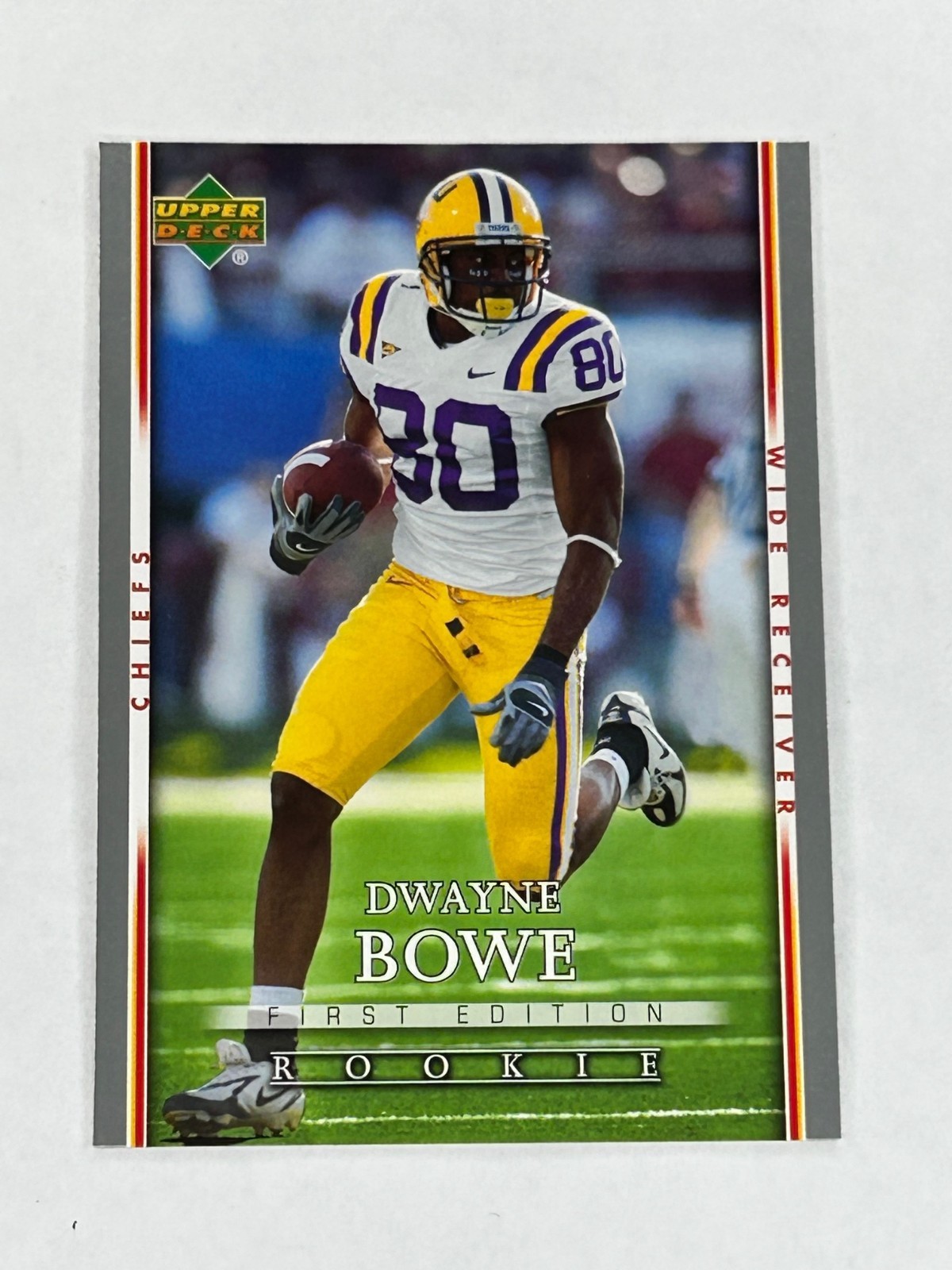 2007 Upper Deck First Edition #118 Dwayne Bowe LSU Kansas City Chiefs
