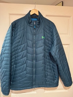 UNDER ARMOUR COLDGEAR REACTOR LOOSE PUFFER JACKET TEAL  XL 1280823