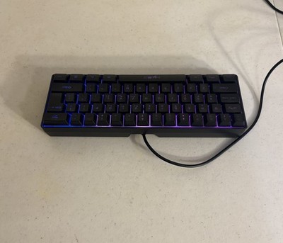 60% Membrane Gaming Keyboard RGB Black Wired Compact Mechanical Style PC