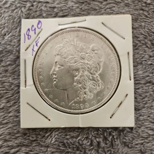 1890 P Morgan Dollar VF Very Fine 90% Silver $1 US Coin Collectible