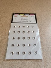 Jot Clear Heart Rhinestone Stickers for scrapbooking/crafts