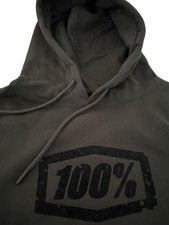 100 Percent Hoodie Mens XL Black Pullover Swe...