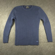 DKNY Pullover Sweater Masc Size Medium Rib Knit 100 Cotton Classic Style NWOT