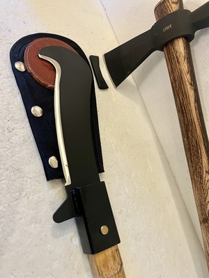 Woodman's Pal Brush Axe Model 500 + CRKT Chogan Hammer Camp Axe