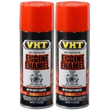 VHT High Temp Paint VHTSP123 (2-PACK); Engine Enamel 11oz Chevy Orange 550°F