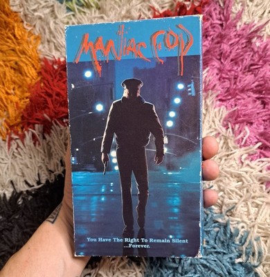 Maniac Cop VHS 1988 *SLIP ONLY* NO TAPE! Horror Bruce Campbell, Robert Z Dar
