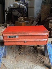 Snap-On Tools Vintage Mid Section Tool Box 2-Draw Middle Tool Storage Box 1970s