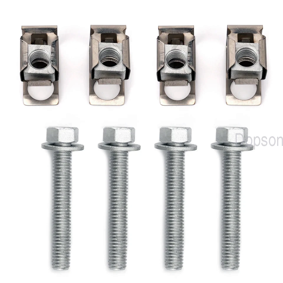 Kit de herrajes de brida de colector de escape 4 piezas para Dodge Ram 1500 03442 Foto 2 de 4