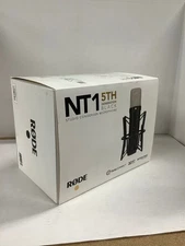 Rode NT1 5th Generation Condenser Microphone with SM6 Shockmount and Pop Filter
