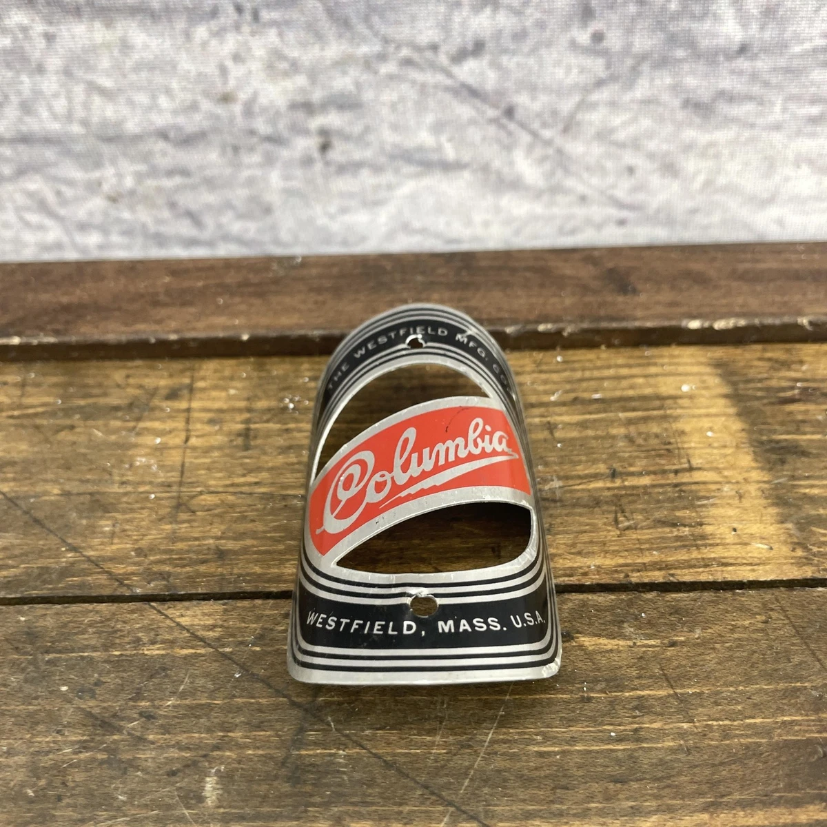 Plaque de Velo Cycles H.SALAMAGNE - Old Bike Head Badge - No Emaillee