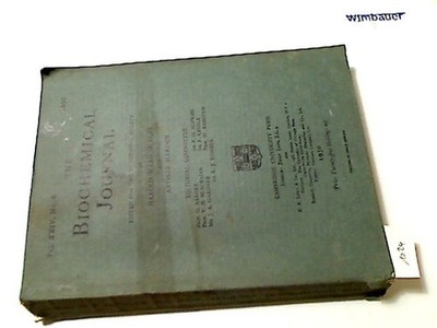 The Biochemical Journal, Vol. XXIV, No.4, 1930 Dudley, Harold Ward and Arthur Ha