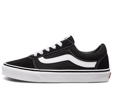 Vans Ward Shoes Black White Women's Size 6 VN0A3IUNIJU Casual Canvas
