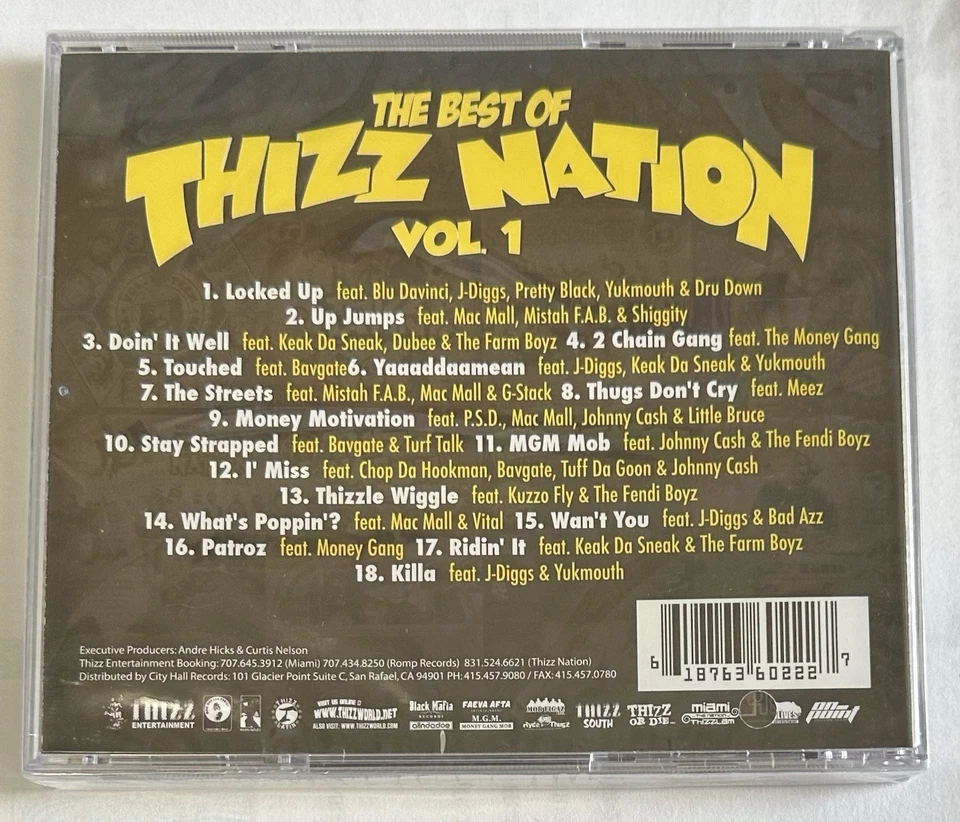 Various – The Best Of Thizz Nation, Vol. 1 2007 Thizz 6022 Sealed - Image 2 of 2