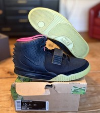 Nike Air Yeezy 2 Solar Red Black Pink taglia 10 Og tutte come nuove Net Red October Travis