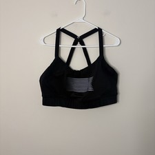 Savage X Fenty Womens Black Sports Bra Measures 1X 16-18 Adjustable straps T7