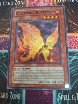 Yugioh Blazewing Butterfly TAEV-EN089 Super Rare Unlimited NM/LP