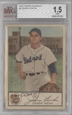 1953 Glendale Meats Detroit Tigers Food Issue Johnny Bucha BVG 1.5