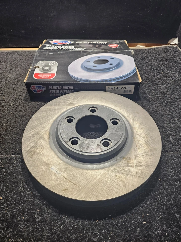 (CANTIDAD 2) Rotor de disco de freno delantero recubierto Ford Thunderbird 2002-2005 YH145270P Foto 2 de 4