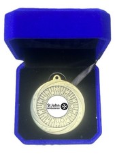 St John Ambulance Award 60mm Medal (SMB7) In Box Engraved Free