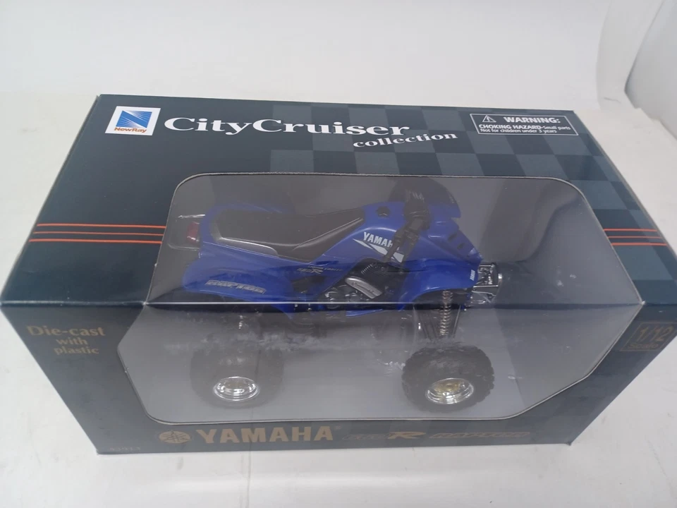 New Ray CityCruiser Collection Yamaha 660R Raptor in Blue 1:12 diecast - Image 3 of 4