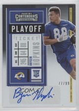 2020 Panini Contenders Rookie Playoff Ticket 77/99 Brycen Hopkins #197 Auto 2r8
