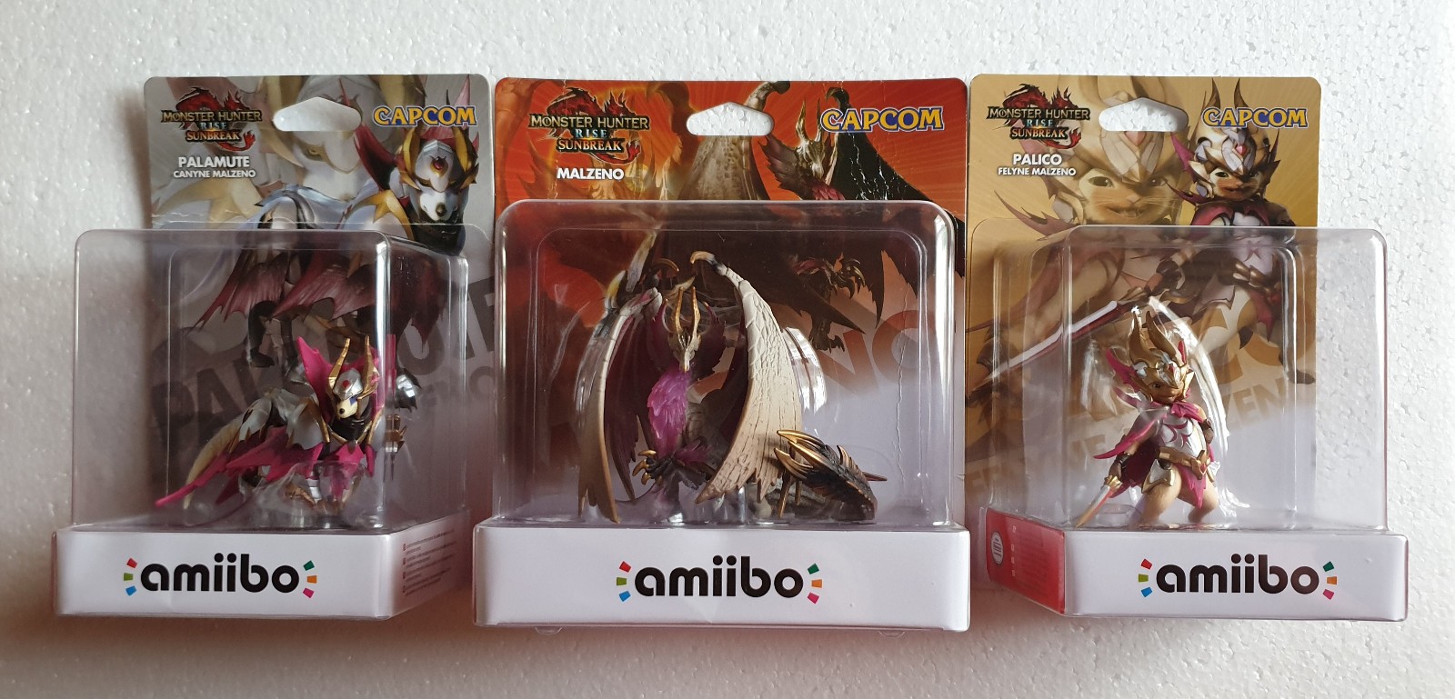 Amiibo Monster Hunter Rise Sunbreak pack de 3 figurines Nintendo Switch version Europe neuves