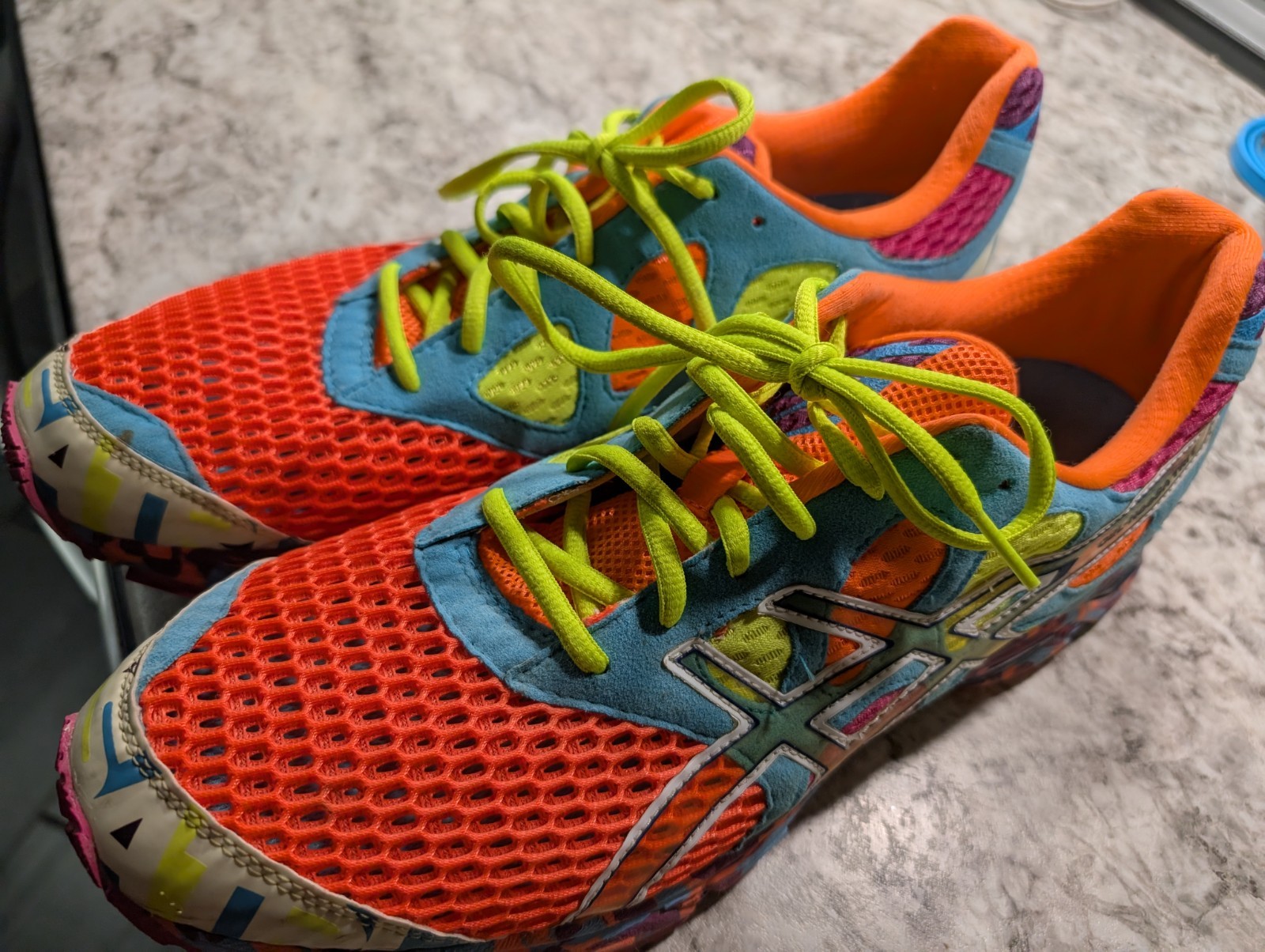 ASICS Gel Noosa Tri 7 Neon Orange Men's 14 Running Shoes image 4