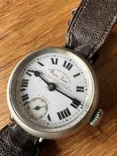 Raro orologio vintage West End Co Queen Anne Trench watch Swiss Made 1910 bagdad 