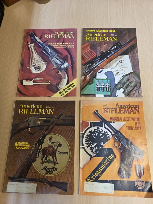 American Rifleman Vintage Magazine Lot of 4: Apr/Jul/Aug/Dec 1979