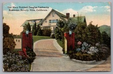 The Mary Pickford Douglas Fairbanks Residence Beverly Hills CA Postcard TS-222