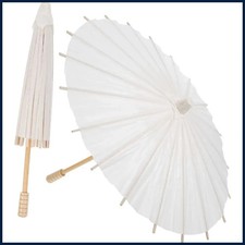 White Paper Umbrella Women Vintage Dance Prop Wedding Party Photography Prop