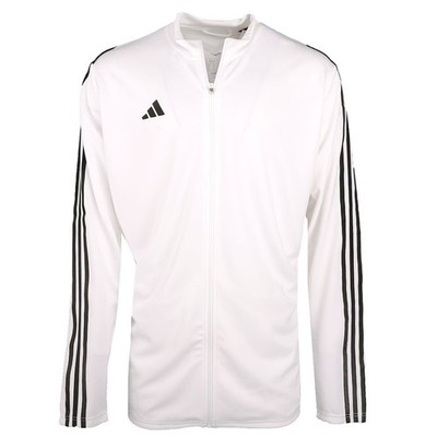 adidas Tiro23 League Full Zip Track Jacket Mens White Casual Athletic Outerwear