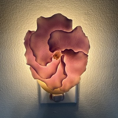 Ibis And Orchid Design Australian Hibiscus Night Light New In Box Rare/Retired